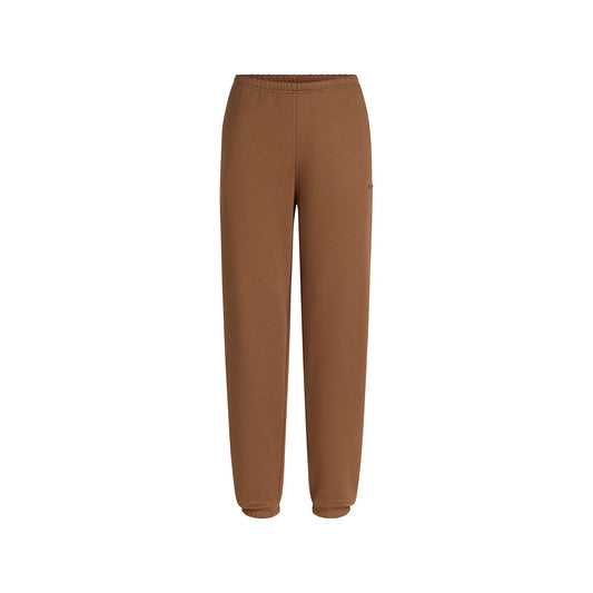 COTTON FLEECE JOGGER | BISON