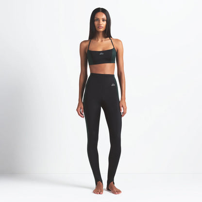 NikeSKIMS SHINE DRAWCORD STIRRUP 26" LEGGING | OBSIDIAN AND DARK TEAL