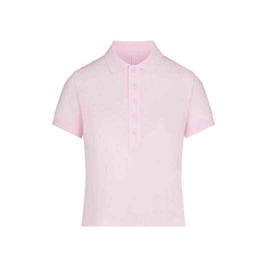 WORN IN JERSEY POLO | PEONY