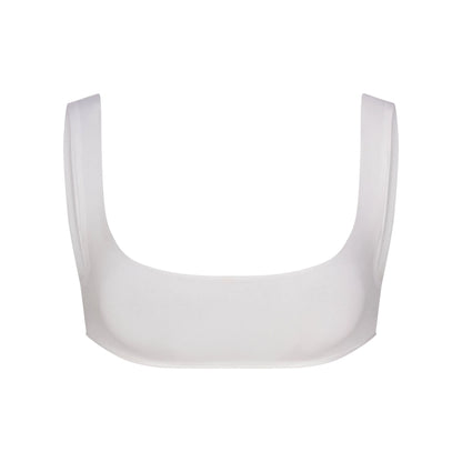 RAW EDGE MICRO SCOOP BRALETTE | SNOW