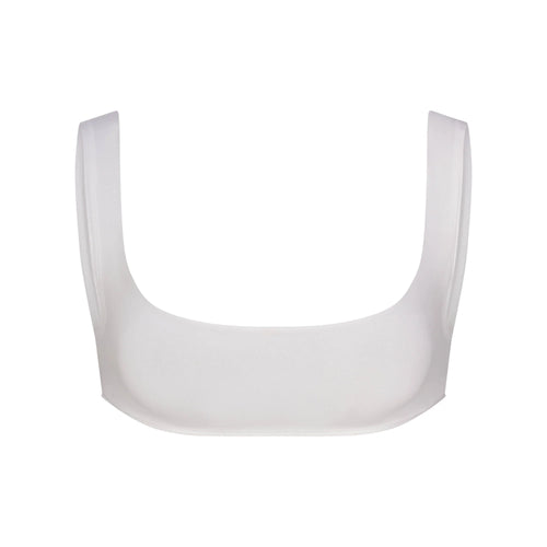 RAW EDGE MICRO SCOOP BRALETTE | SNOW
