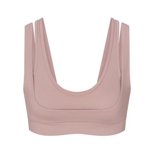 NikeSKIMS MATTE DOUBLE STRAP SCOOP BRA | HIMALAYAN