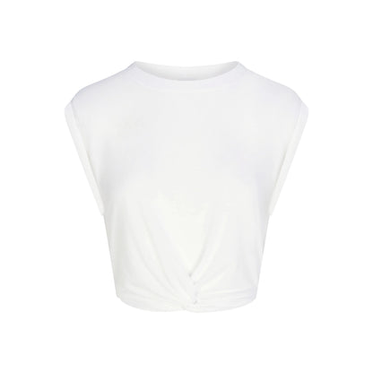 NikeSKIMS PERFORMANCE COTTON BLEND CROP TWIST TANK | SNOW