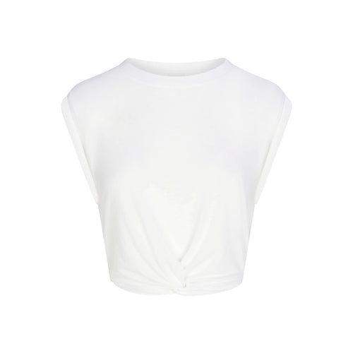 NikeSKIMS PERFORMANCE COTTON BLEND CROP TWIST TANK | SNOW