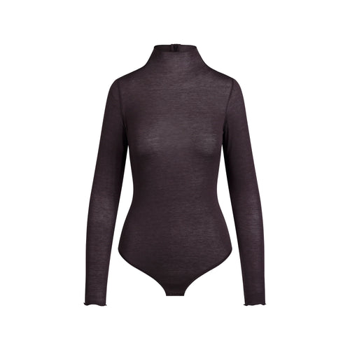 SHEER MODAL LONG SLEEVE TURTLENECK BODYSUIT | PHOENIX