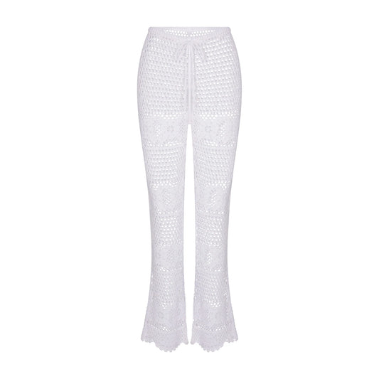 SWIM COVER-UPS CROCHET FLARE PANT | SNOW