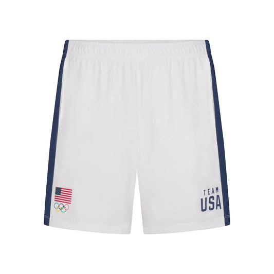 SKIMS FOR TEAM USA JERSEY SLEEP MENS OLYMPIC SHORT | WHITE