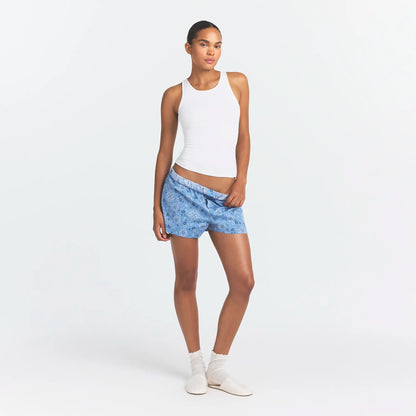 COTTON POPLIN BOXER SLEEP SET | ARCTIC SNOW BANDANA