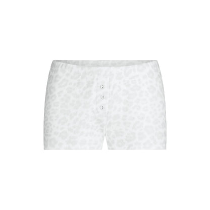 HEAVY POINTELLE SHORT | PACIFIC LEOPARD PRINT