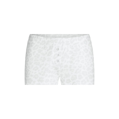 HEAVY POINTELLE SHORT | PACIFIC LEOPARD PRINT