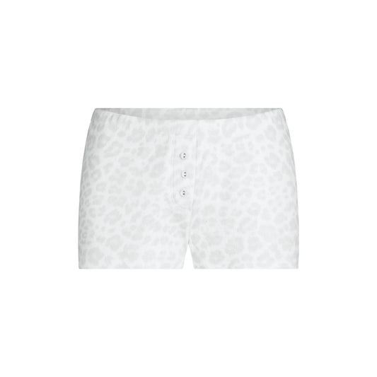 HEAVY POINTELLE SHORT | PACIFIC LEOPARD PRINT