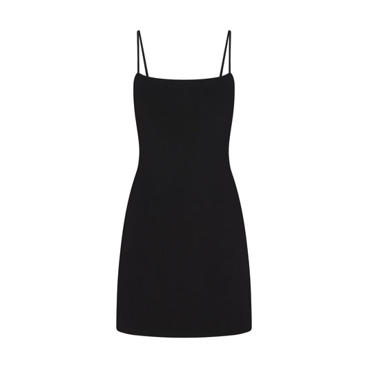REFINED KNIT MINI DRESS | OBSIDIAN