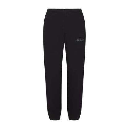 COTTON FLEECE JOGGER WITH EMBOSSED LOGO | ONYX