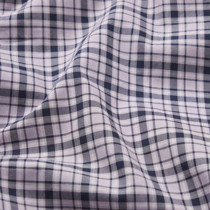 COTTON POPLIN SLEEP OVERSIZED PANT | IRIS MICA NAVY CHECK