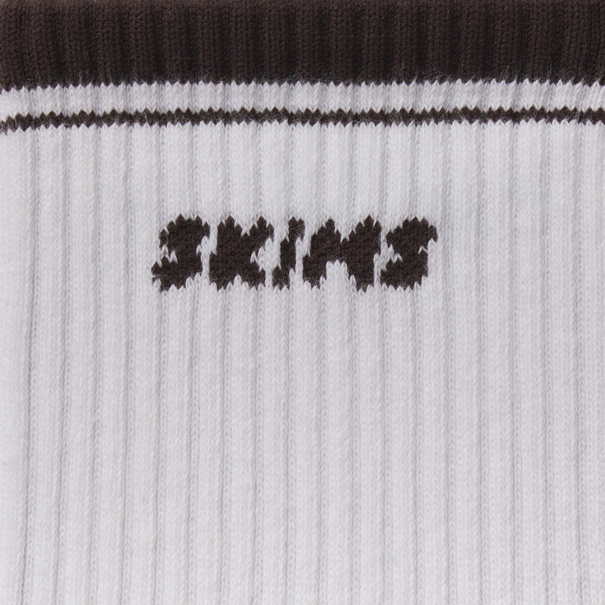 SKIMS SOCKS RIBBED CREW LOGO SOCK 3-PACK | STONE MULTI