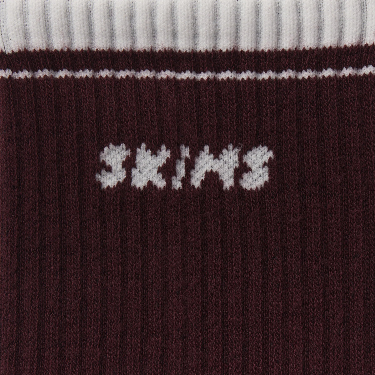 SKIMS SOCKS RIBBED QUARTER CREW LOGO SOCK 3-PACK | CURRANT SNOW MULTI