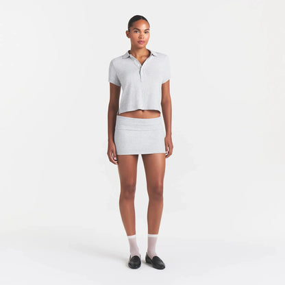 WORN IN JERSEY POLO | LIGHT HEATHER GREY