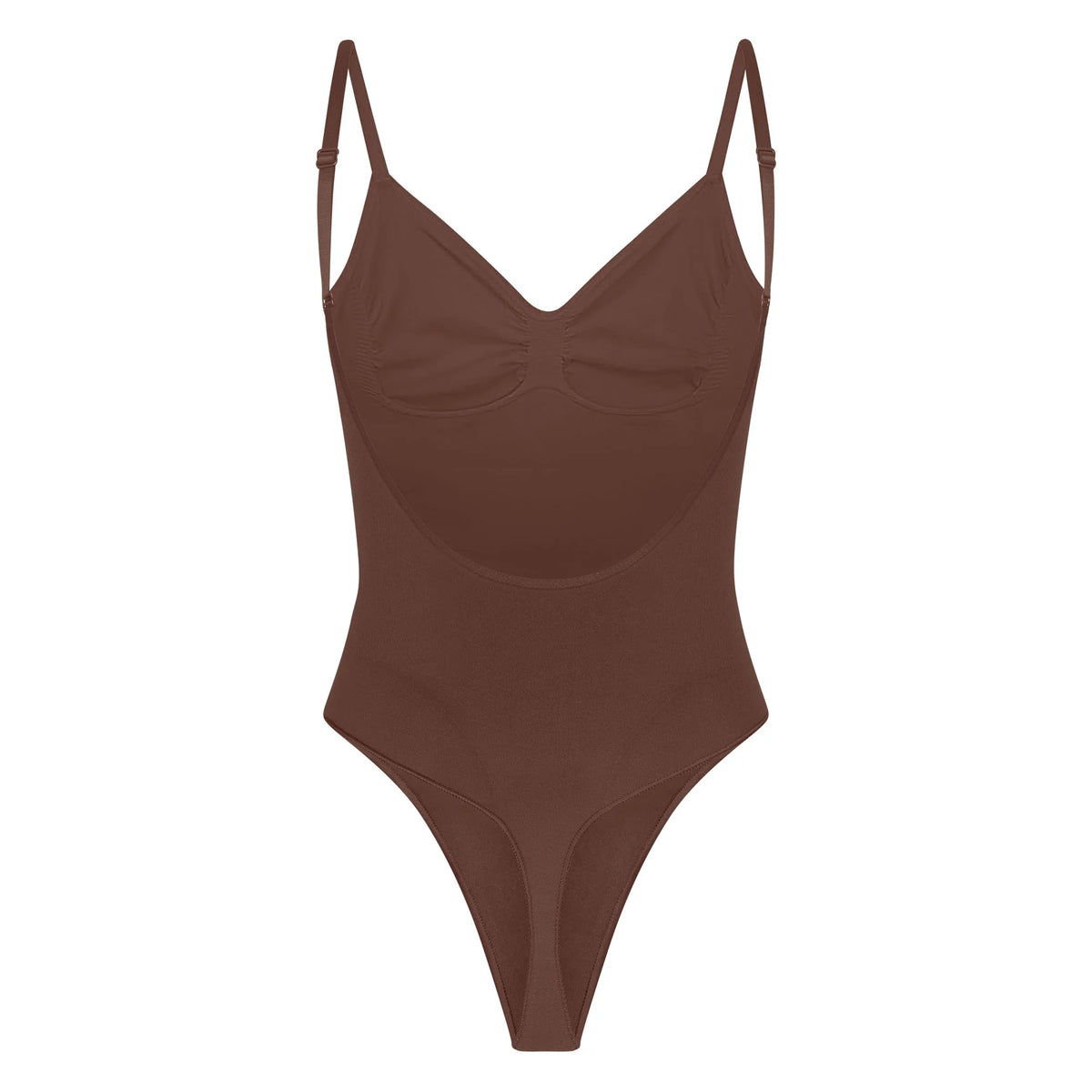 SEAMLESS SCULPT LOW BACK THONG BODYSUIT | COCOA