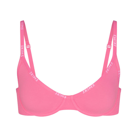 COTTON LOGO DEMI BRA | SUGAR PINK