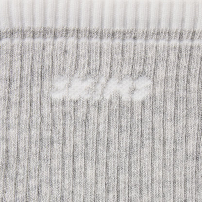 SKIMS SOCKS RIBBED QUARTER CREW LOGO SOCK 3-PACK | CURRANT SNOW MULTI