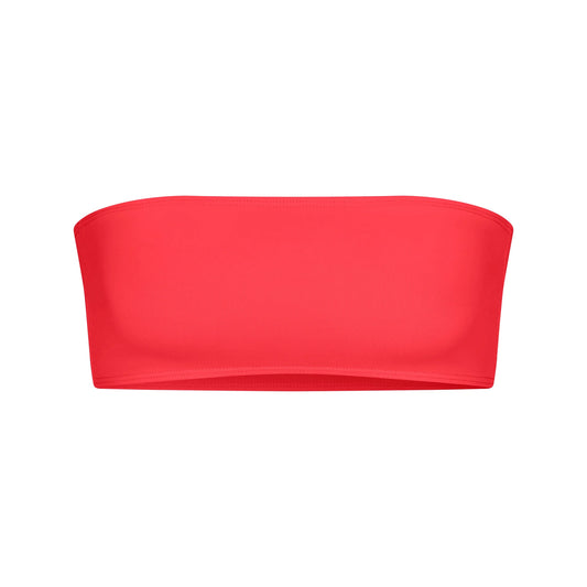 ICONIC SWIM MICRO BANDEAU BIKINI TOP | CARMINE