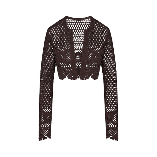 SWIM COVER-UPS CROCHET CROPPED CARDIGAN | PHOENIX