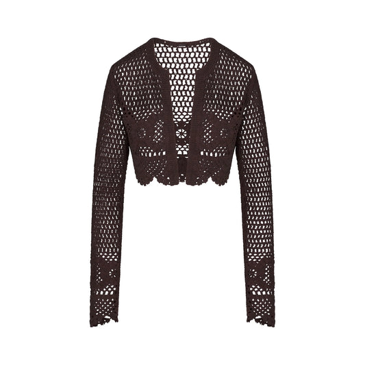 SWIM COVER-UPS CROCHET CROPPED CARDIGAN | PHOENIX