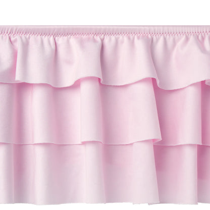 SATIN SWIM RUFFLE BIKINI TOP | CHERRY BLOSSOM