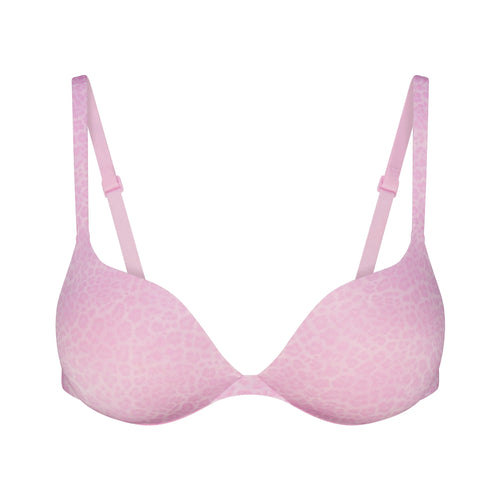 SKIMS ULTIMATE TEARDROP PUSH-UP BRA | BUBBLE GUM LEOPARD PRINT