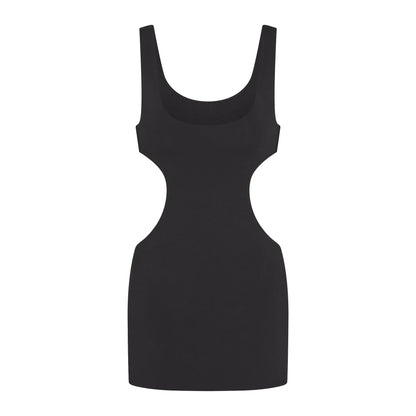 COTTON JERSEY CUT OUT MINI DRESS | SOOT