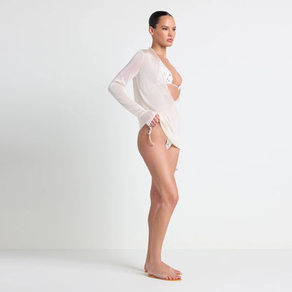 SLINKY KNIT DEEP PLUNGE TOP | BUFF