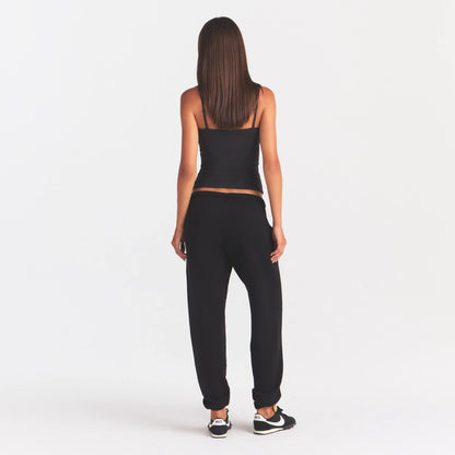COTTON FLEECE JOGGER | ONYX SNOW ARCHED SKIMS LOGO