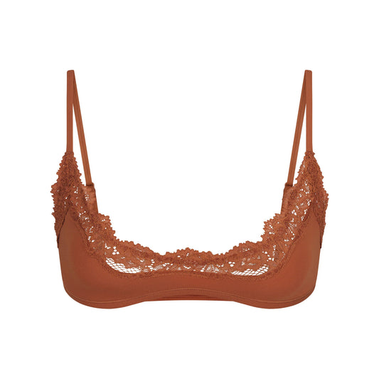FITS EVERYBODY LACE SCOOP BRALETTE | BRONZE