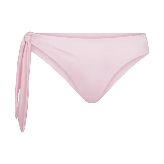 SATIN SWIM TIE SIDE BIKINI BOTTOM | CHERRY BLOSSOM