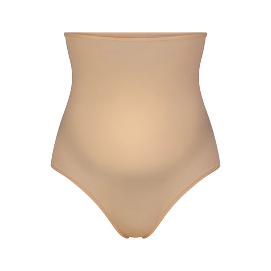 FITS EVERYBODY MATERNITY HIGH-WAISTED THONG | CLAY