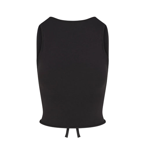 COTTON JERSEY TIE BACK TANK | SOOT
