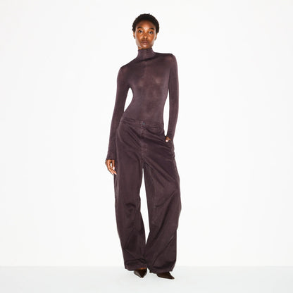 SHEER MODAL LONG SLEEVE TURTLENECK BODYSUIT | PHOENIX
