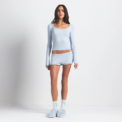 SKIMS SLEEP SCOOP NECK SLEEP SET | ZEN BLUE