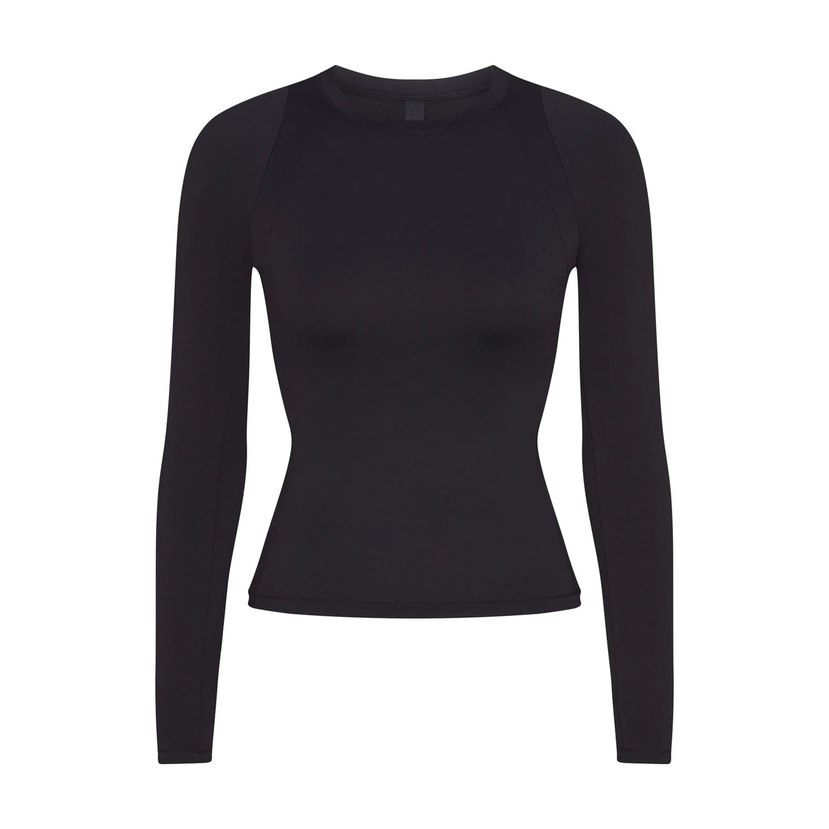 NikeSKIMS AIRY LONG SLEEVE CREW NECK TOP | OBSIDIAN