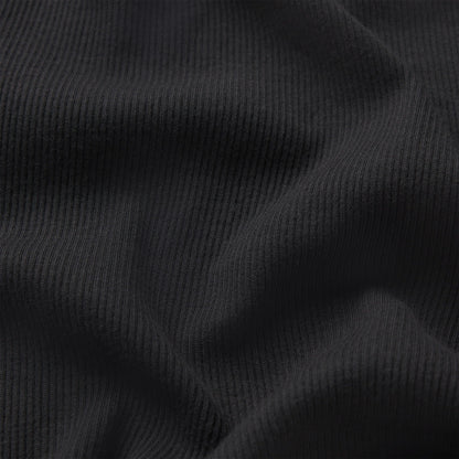 COTTON RIB LOOSE BOXER | SOOT