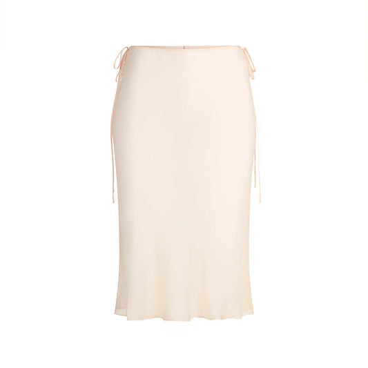 SKIMS ROMANCE TIE SIDE MIDI SKIRT | PRIMROSE