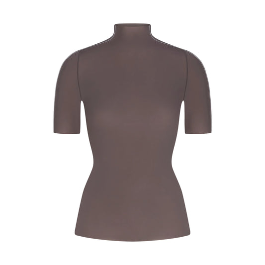 NikeSKIMS WEIGHTLESS LAYERS MOCK NECK SHORT SLEEVE T-SHIRT | BOULDER