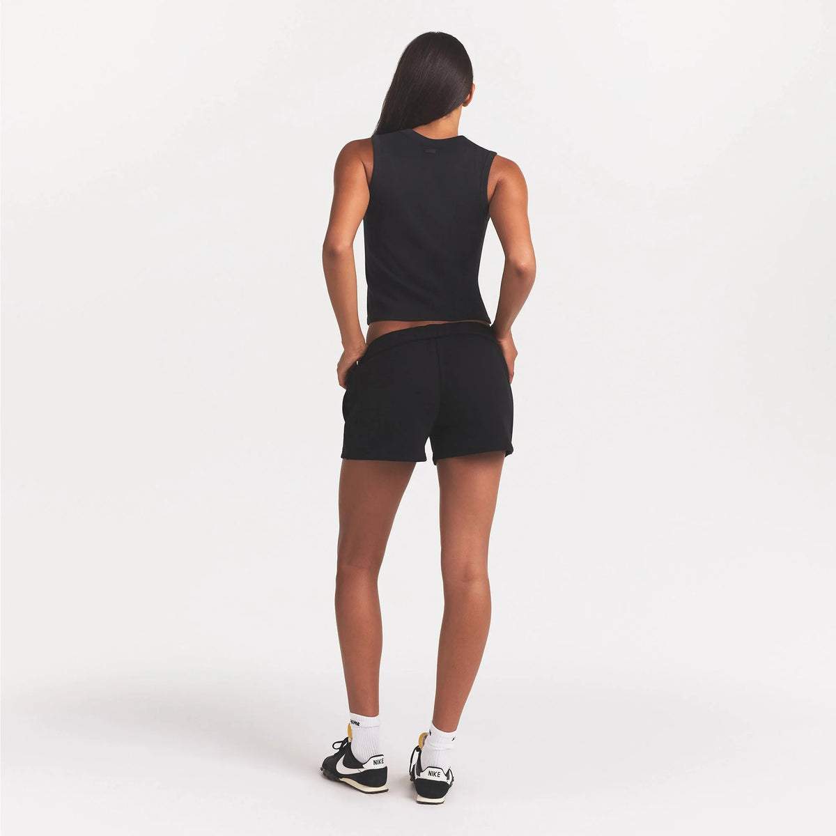 COTTON FLEECE SHORT | ONYX
