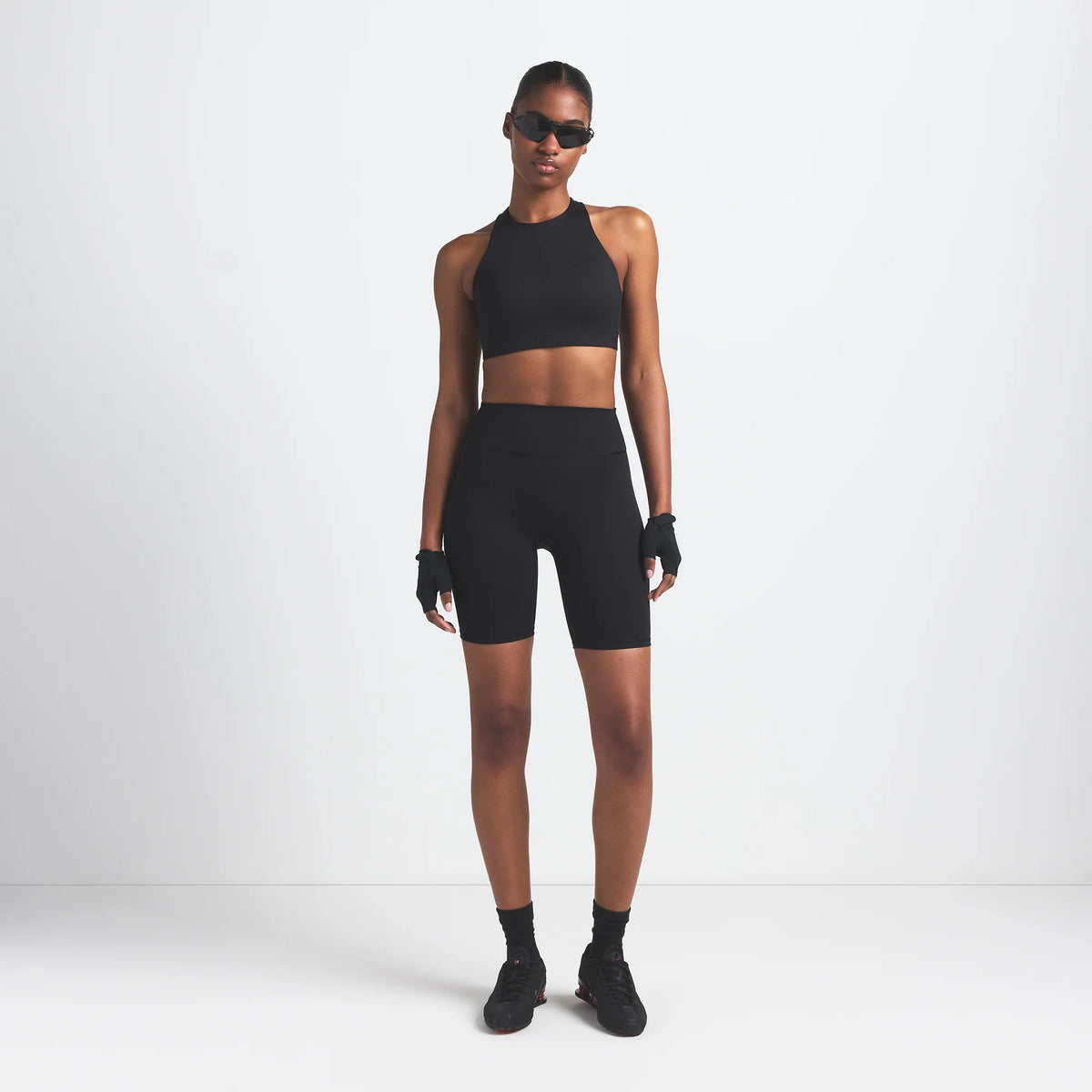NikeSKIMS MATTE 7" BIKER SHORT | OBSIDIAN