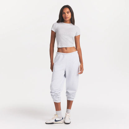 COTTON FLEECE JOGGER | LIGHT HEATHER GREY