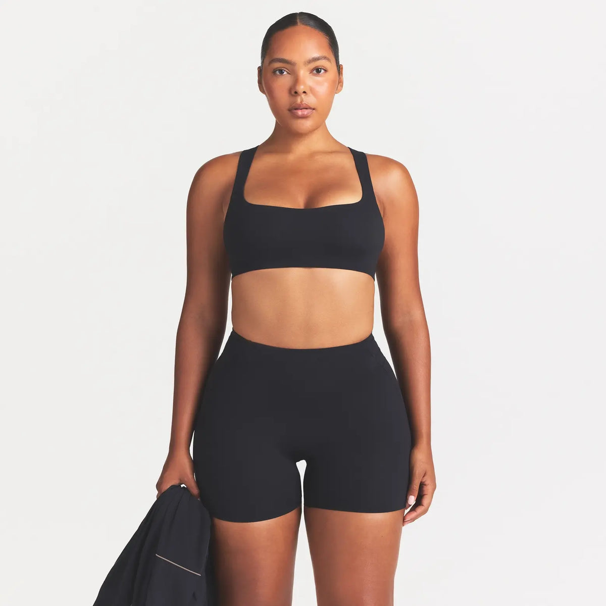 NikeSKIMS STUDIO STRETCH 5" BIKER SHORT | OBSIDIAN