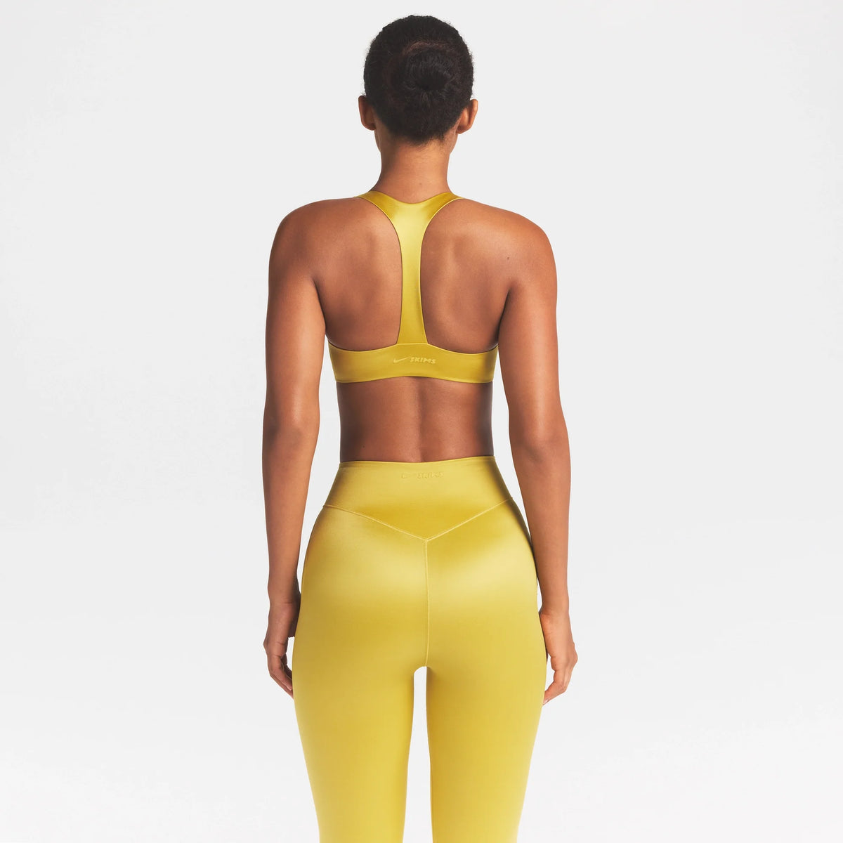 NikeSKIMS SATIN SHINE PLUNGE T-BACK BRA | CITRINE
