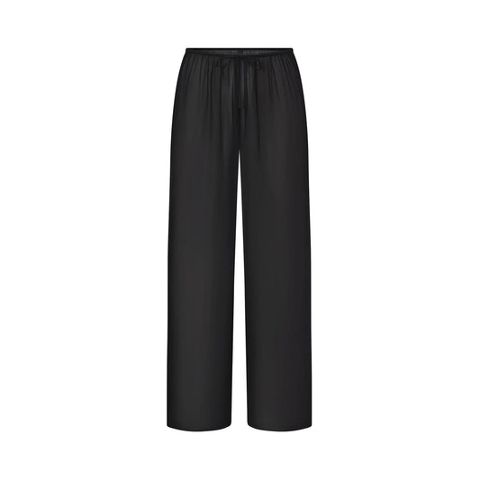 SWIM COVER-UPS SHEER PANT | OBSIDIAN