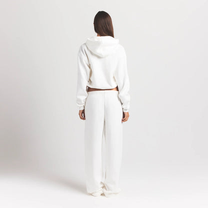 COTTON FLEECE HOODIE | MARBLE