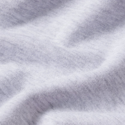 COTTON FLEECE CREWNECK | LIGHT HEATHER GREY ARCHED SKIMS PLAID